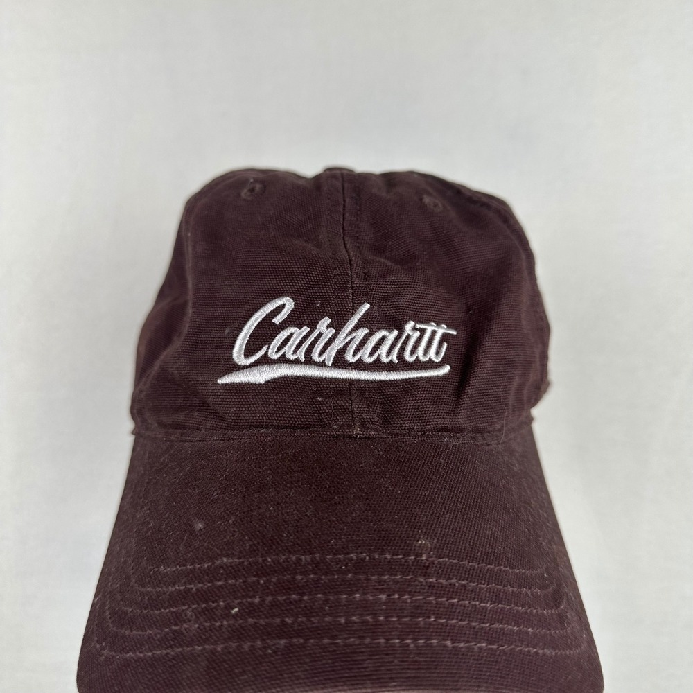 Carhartt Baseball Cap Unisex OS Brown Canvas Script Logo Workwear Gorpcore Hat